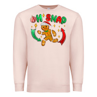 Pale Pink oh snap with gingerbread Premium Sweatshirt - MaliasSmallBusiness