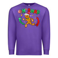 Purple oh snap with gingerbread Premium Sweatshirt - MaliasSmallBusiness