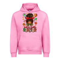 Fuchsia Pink santas favorite realtor messy bun Urban Hoodie - texasbilliewilder