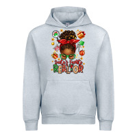 Heather Grey santas favorite realtor messy bun Urban Hoodie - texasbilliewilder