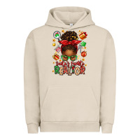 Pigment French Oak santas favorite realtor messy bun Urban Hoodie - texasbilliewilder