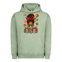 Pigment Oil Green santas favorite realtor messy bun Urban Hoodie - texasbilliewilder