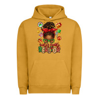 Pigment Peanut Butter santas favorite realtor messy bun Urban Hoodie - texasbilliewilder