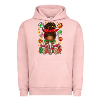 Pigment Salmon santas favorite realtor messy bun Urban Hoodie - texasbilliewilder
