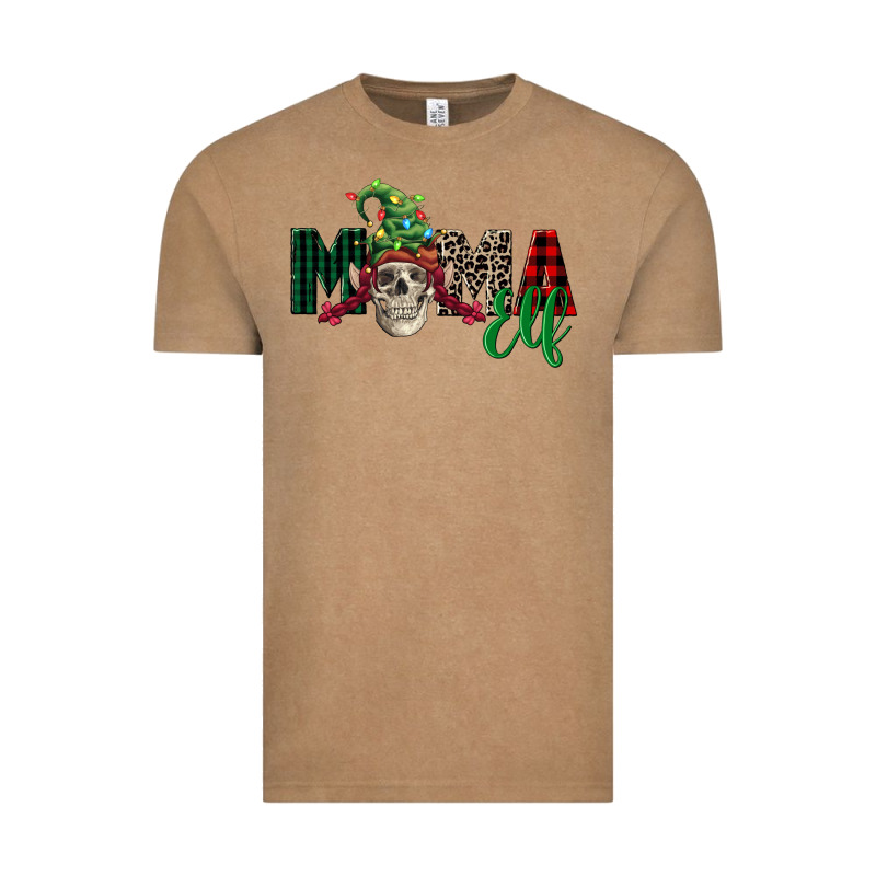 Mama Elf Skull Vintage Tee by FaDigitalArtStudio | Teevron