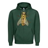 Sports Green Bee Zipper Hoodie - LillyAllenDesigns