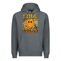 Rock fall vibes smiley face Premium Hoodie - BarkalooDesign