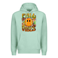 Seafoam fall vibes smiley face Premium Hoodie - BarkalooDesign