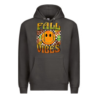 Smoke fall vibes smiley face Premium Hoodie - BarkalooDesign