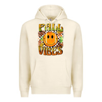 Tofu fall vibes smiley face Premium Hoodie - BarkalooDesign