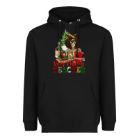 Black very merry teacher skeleton Heavyweight Hoodie - NancyCooperArtShop