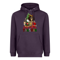 Very Merry Teacher Skeleton Heavyweight Hoodie | Teevron