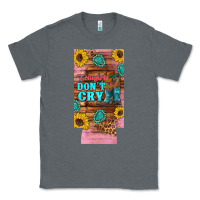 Charcoal Heather cowgirls don't crty boots hat sunflowers 12 oz can cooler  (slim) Classic Tee - Artiststas