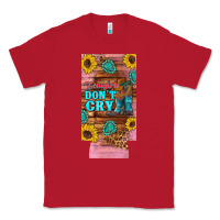 Red cowgirls don't crty boots hat sunflowers 12 oz can cooler  (slim) Classic Tee - Artiststas