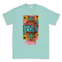 Seafoam cowgirls don't crty boots hat sunflowers 12 oz can cooler  (slim) Classic Tee - Artiststas