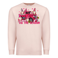 Pale Pink tis the season Premium Sweatshirt - MaliasSmallBusiness