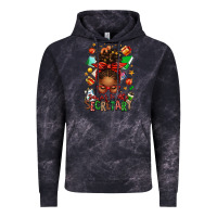 Cloud Black santa's favorite secretary afro messy bun Vintage Hoodie - texasbilliewilder