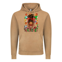 Vintage Camel santa's favorite secretary afro messy bun Vintage Hoodie - texasbilliewilder