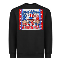 Black god bless America gnomes Heavyweight Sweatshirt - HRA Design Shop