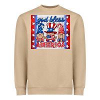 Mushroom god bless America gnomes Heavyweight Sweatshirt - HRA Design Shop