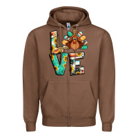 Chestnut love thanksgiving Zipper Hoodie - Jasminsmagicworld