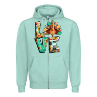 Seafoam love thanksgiving Zipper Hoodie - Jasminsmagicworld