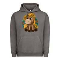 Cute Baby Horse Amd Sunflowers Urban Hoodie | Teevron