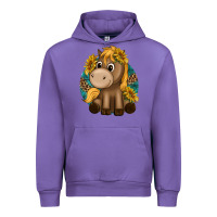 Tulip cute baby horse amd sunflowers Urban Hoodie - texasbilliewilder