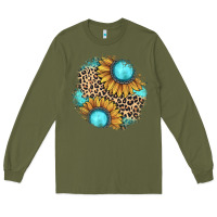 Army Green gemstone leopard patch Long Sleeve Tee - JahusDesignShop