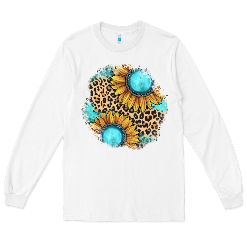 Gemstone Leopard Patch Long Sleeve Tee by JahusDesignShop | Teevron