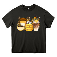 Asphalt Bee Honey Coffee Cups Heavy Core Tee - Artiststas