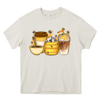 Cream Bee Honey Coffee Cups Heavy Core Tee - Artiststas