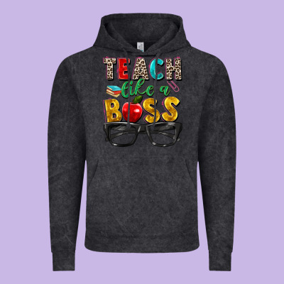 Teach Like A Boss Vintage Hoodie Designed By Zillion Design Studio