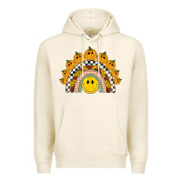 Tofu fall smiley face groovy rainbow Premium Hoodie - BarkalooDesign
