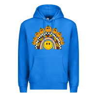True Royal fall smiley face groovy rainbow Premium Hoodie - BarkalooDesign