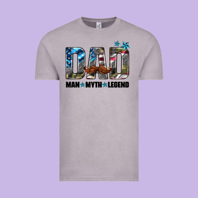 Dad Man Myth Legend Vintage Tee Designed By Hra Design Shop