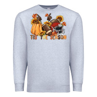 Heather Grey tis' the season Premium Sweatshirt - MaliasSmallBusiness