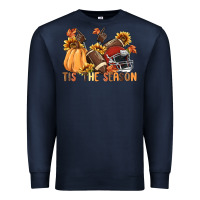 Navy tis' the season Premium Sweatshirt - MaliasSmallBusiness