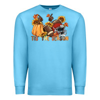 Ocean Blue tis' the season Premium Sweatshirt - MaliasSmallBusiness