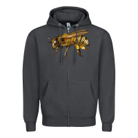Smoke Bee Side Zipper Hoodie - LillyAllenDesigns