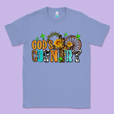 Gods Country Classic Tee Designed By Adodesignshop
