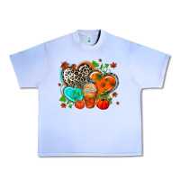 Grape Ice western leopard  fall   hearts Urban Heavy Tee - AdoDesignShop