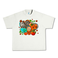 Pistachio western leopard  fall   hearts Urban Heavy Tee - AdoDesignShop