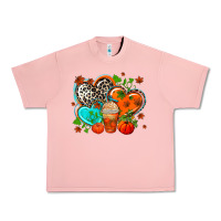 Salmon western leopard  fall   hearts Urban Heavy Tee - AdoDesignShop