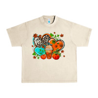 Sandshell western leopard  fall   hearts Urban Heavy Tee - AdoDesignShop