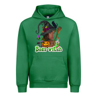 Emerald Boss witch afro Urban Hoodie - NancyCooperArtShop