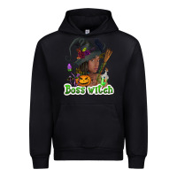 Foreset Green Boss witch afro Urban Hoodie - NancyCooperArtShop