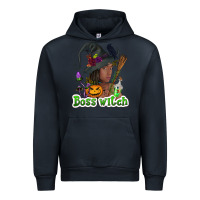 Navy Boss witch afro Urban Hoodie - NancyCooperArtShop