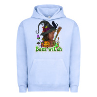 Pigment Grape Ice Boss witch afro Urban Hoodie - NancyCooperArtShop