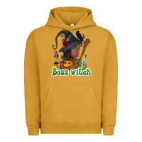 Pigment Peanut Butter Boss witch afro Urban Hoodie - NancyCooperArtShop